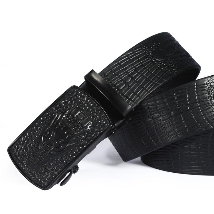 The Same Crocodile Button Head Men'S Belt Stall Supplies Crocodile Pattern Business Belt