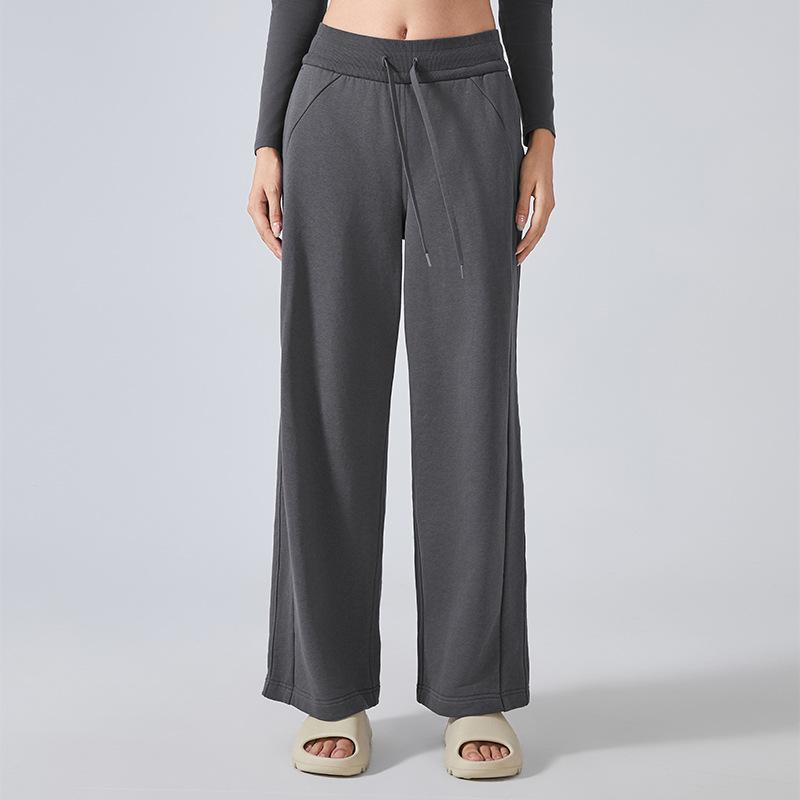 Autumn and winter versatile straight fitness sweatpants commuter drape loose casual yoga trousers women