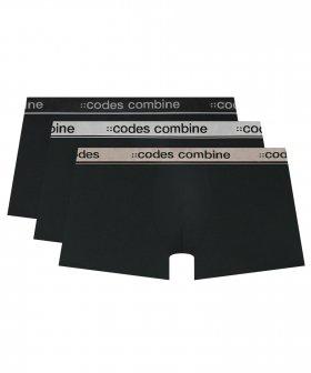 [Codes Combine Innerwear] Aerocool Logo Outband Black 3-Pack Trunks [Shipped from Korea] 100% Authentic 95