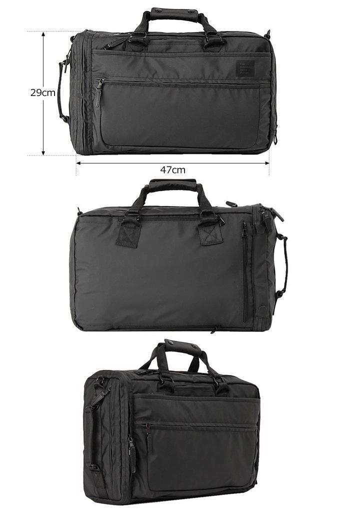 P.I.D 3-way Water-Repellent Business Box Backpack PAT203, Black