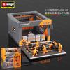 In Stock Bburago F1 1:43 Ferrari Sf24 #16 #55 Pit Pass 6pcs Maintenance Worker Doll Diecast Model Piece Pit Crew Toys Gift