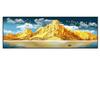 Golden Mountain Self-Adhesive Wall Art: Ideal for Bedrooms, Living Rooms, Hotels, and Guesthouses
