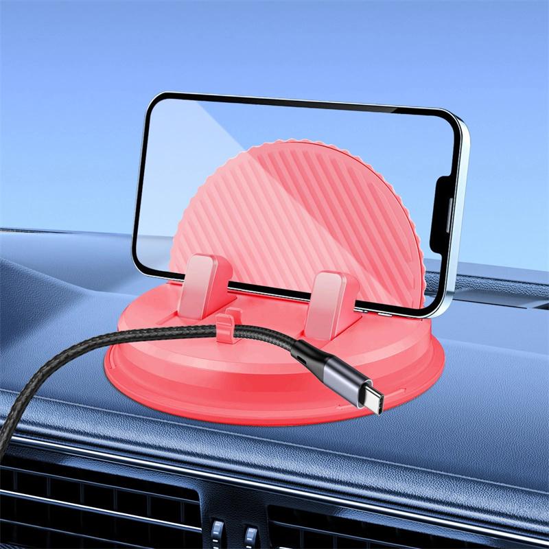 Dash Mount Phone Holder Adjustable Smartphone Mount Anti-Slip Dashboard Navigation Bracket Multifunctional Suction Cup Mobile