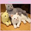31cm Realistic Plush Cat Doll Soft Stuffed Kitten Toy In Pure Grey White Yellow And More For Kids' Pet Collection