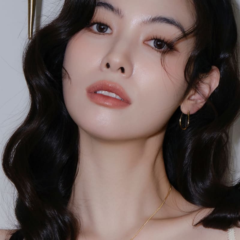 Reve Hoop Classic Oval earrings_S