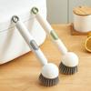 Hanging Kitchen Utensil Brush Rotatable Pot Scrubber Cleaning Tool Dish Brush  Kitchen