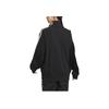 Adidas 3-Stripes Knit Retro Stand Collar Jacket Unisex Black JI6649