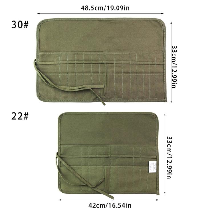 Paintbrush Storage Bag Paint Brush Holder with 22/30 Slots Rolled Up Pen Bag for Art Students