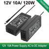 מתאם ממיר מווסת ספק כוח AC ל-DC 12V 10A 120W, 12 וולט 10 אמפר עבור פסי לד גמישים DC12V 5050 5630
