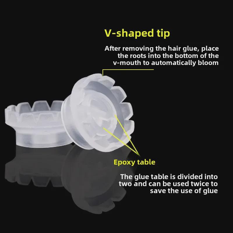 100 Pcs Sunflower Eyelash Glue Cups for Grafting