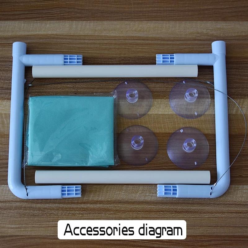 Kattenhangmat Raambed Kat Raambaars Zonnige zitplaats voor Kitty Rusten Huisdierbed Gemonteerd Huisdier Kitten Cot Bedden Veiligheid Versterken Kattenplanken
