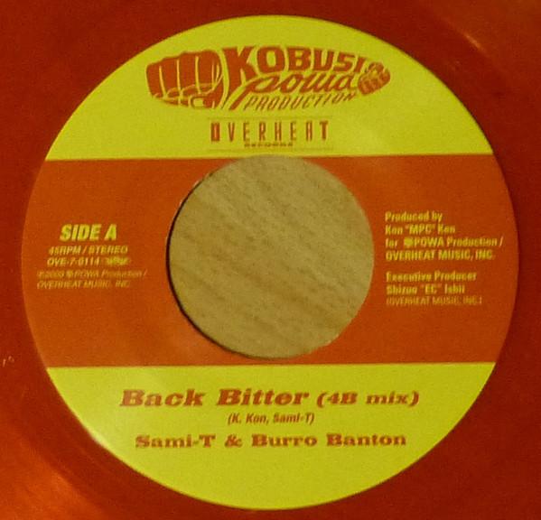 7inch Record SAMI-T (2) & BURRO BANTON - Back Bitter OVE70114 Overheat Record 2009 Japan Reggae, Ska & Dub Used