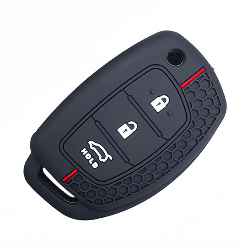 3 Buttons Silicone Car Key Case Cover Bag For Hyundai Ix35 Ix45 Ix25 I10 I20 I30 Hb20 Sonata Verna Solaris Santa Elantra Mistra