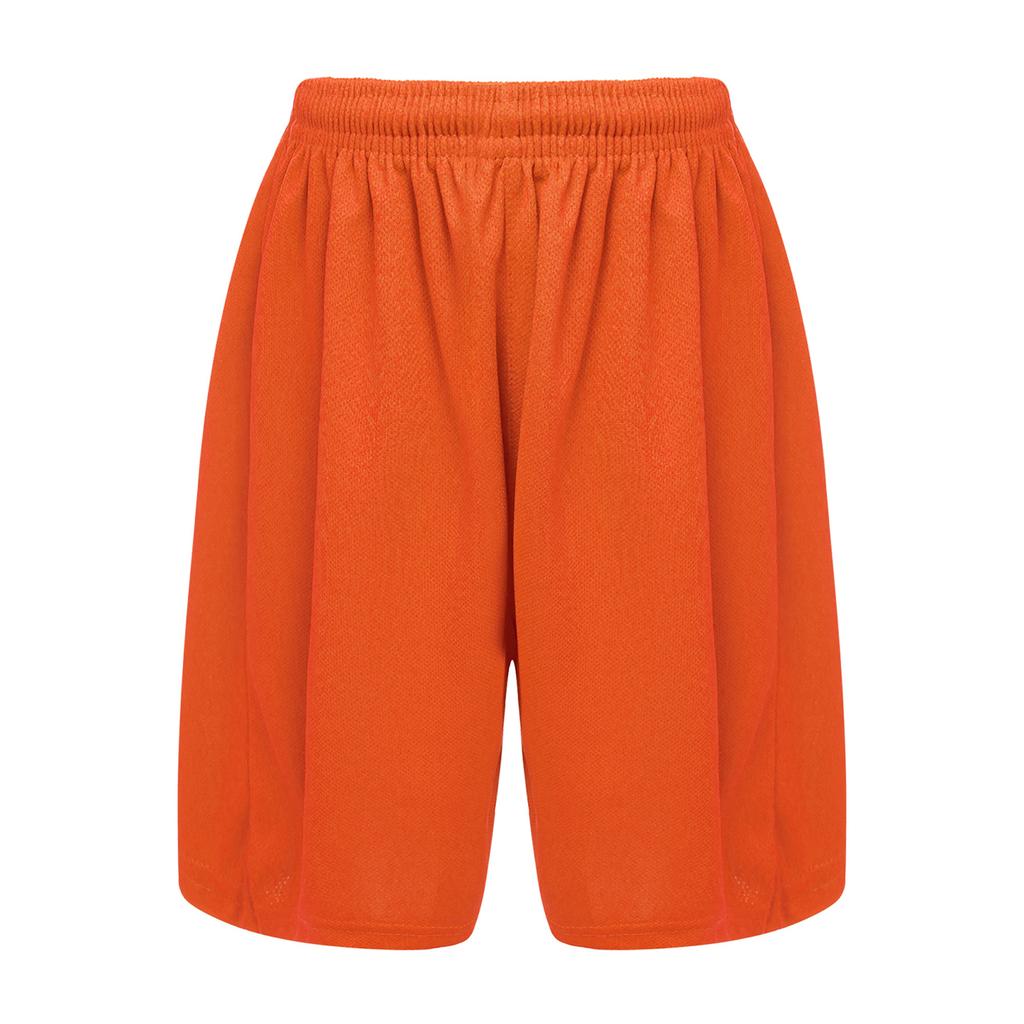 Kids Boys Sports Shorts Drawstring Elastic Waistband Solid Color Quick Dry Trunks for Football Basketball Training