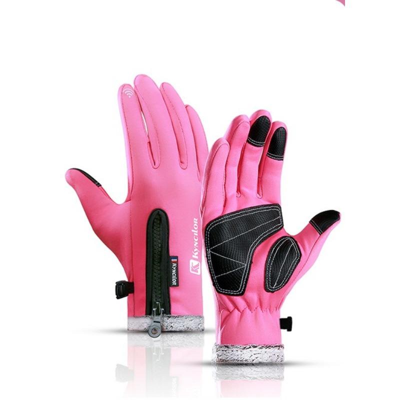 

Outdoor autumn and winter warmth men s and women s sports bicycles cold-proof non-slip wear-resistant cycling touch screen gloves M