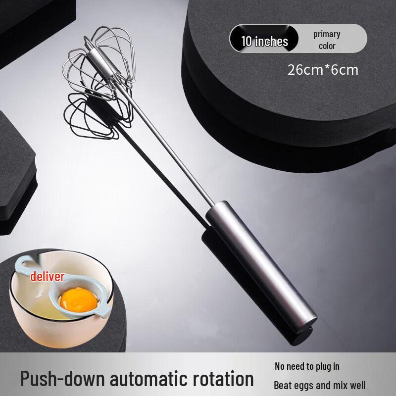 Semi-Automatic Stainless Steel Egg Beater