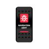 BANDC Boat Rocker Switch Cover (No Switch) Red Marine Dash Cap Labels for RV Heater Carling Switch Car Jeep Wrangler Accessories