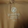 GOOD DAY Made In Myanmar Long Sleeve Light Down Coat LL Brown Women Used