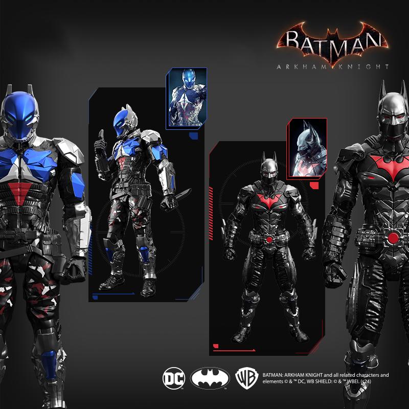 7 Style F5 Batman Arkham Knight Zusammengebautes Modell Blind Box 7style 10cm Spiel Actionfiguren Sammlung Hobby Modell Ornamente Jungen