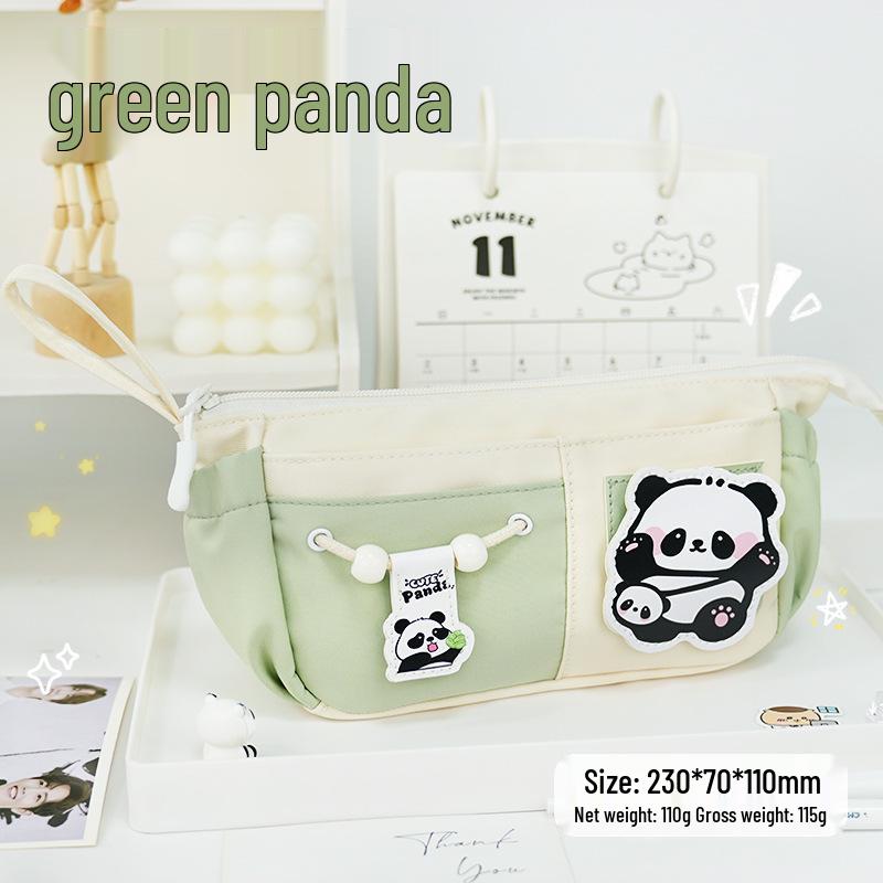 Milk-Huhu High-End Large Capacity Velcro Pencil Case for Middle School Students