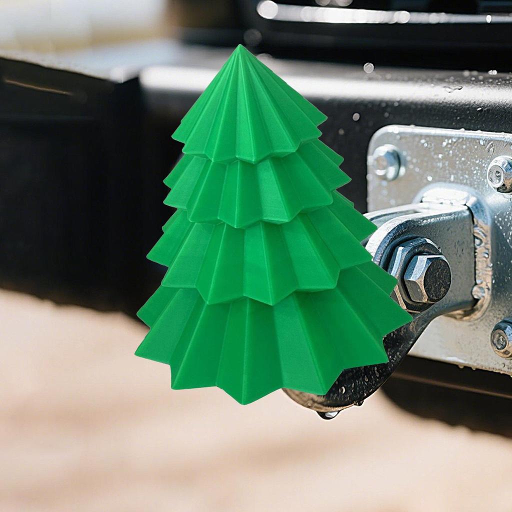Hitch Cap Cover Christmas Tree Tube Plug Insert Cartoon Cute Exterior Vehicles Boat Rv Trucks Towing Car Automotive Protection