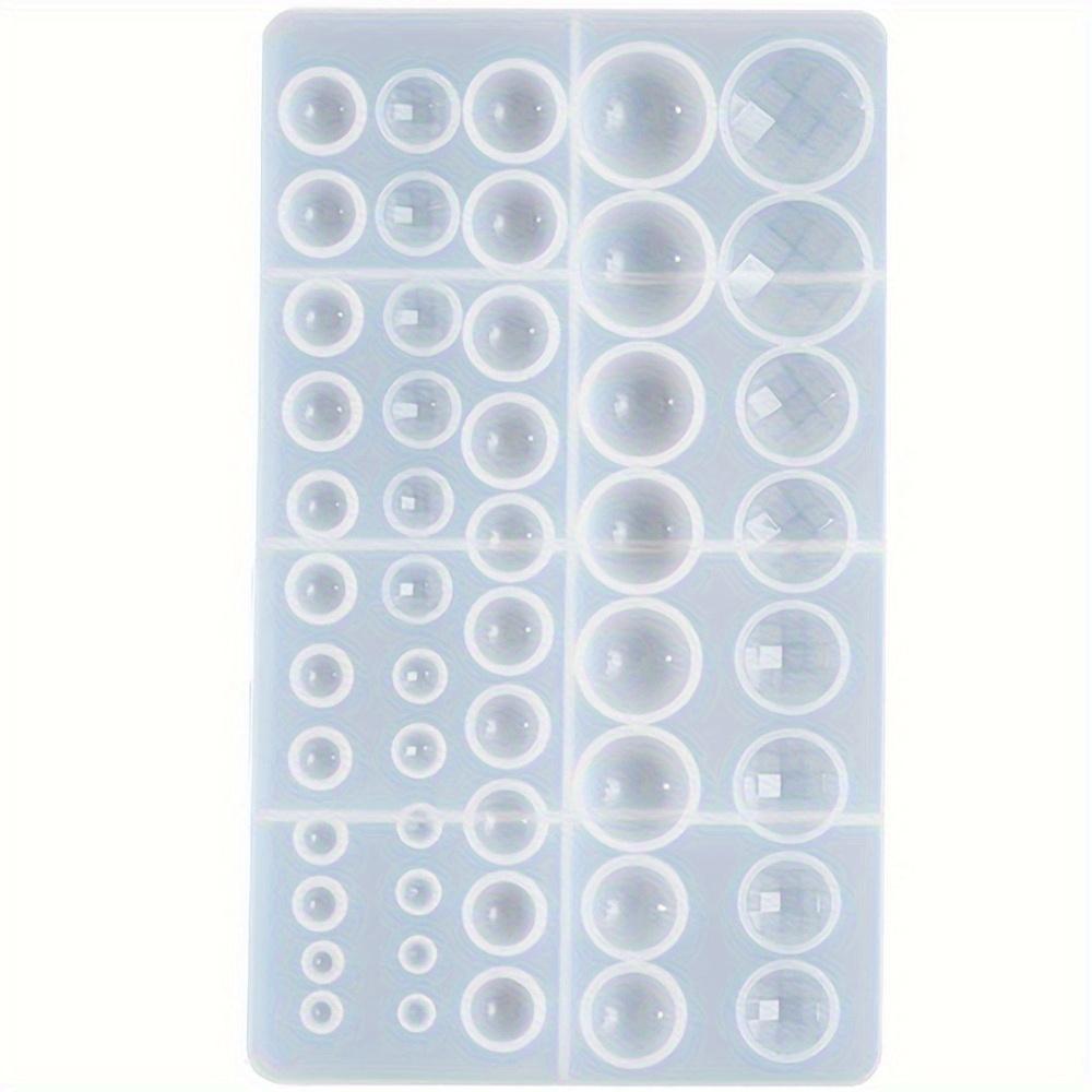 1 PC Silicone Resin Casting Molds for Earrings Jewelry Making, Transparent Round Shape Mold Set for DIY Craft Projects