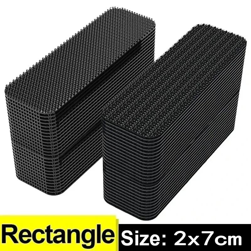 Nye teppefikseringsklistremerker Dobbeltsidet høyklebende bilteppefaste lapper Hjem Gulvmatter Anti-skli gripebånd