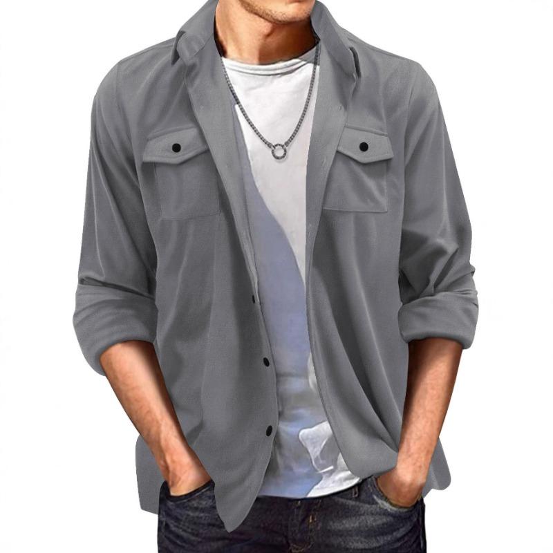 Spring and Autumn Popular Suede Jacket Men s Casual Loose Top S