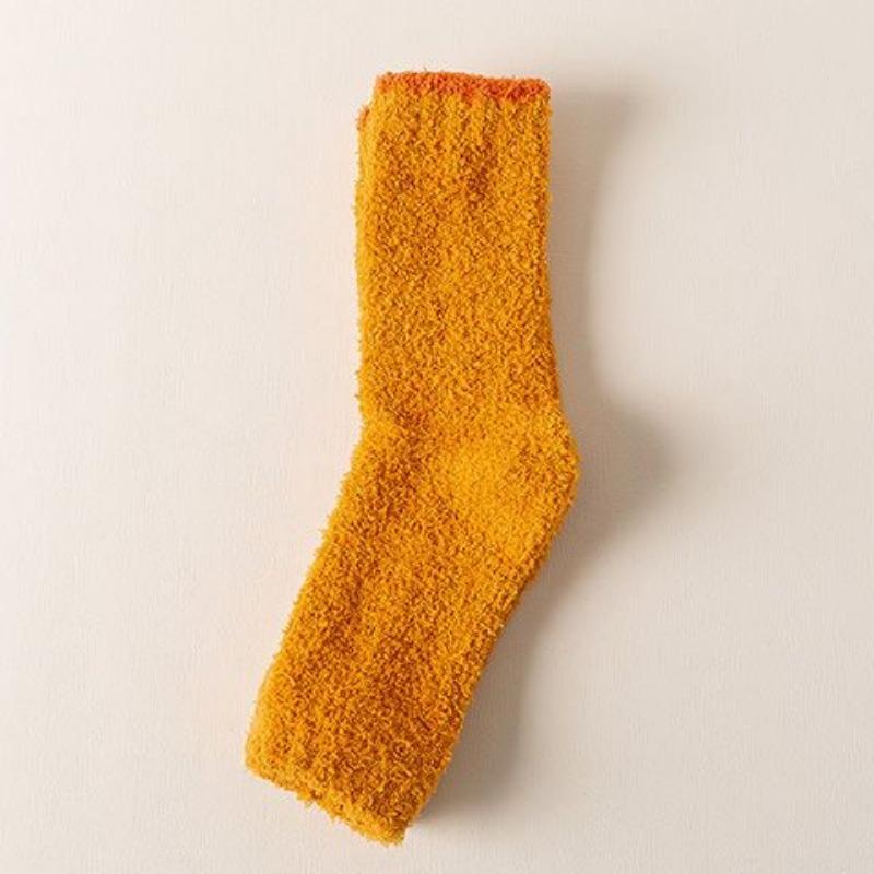 Women's Coral Fleece Socks Fleece-Lined Thickened Winter Foot Covers Long Over-Knee Extended Leg Warmer Socks for Warmth