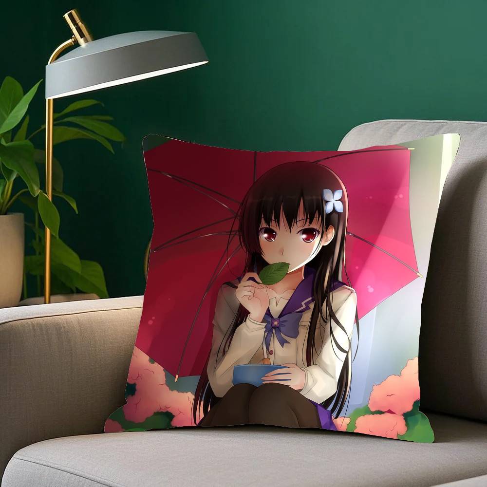 Anime S-Sankarea Pillow Case Home Decor Throw For Sofa Bed Car Room Decor Gift Idea