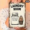 Metal Wall Art Vintage Laundry Room Decor Funny Kitchen Poster
