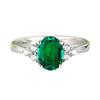 European-American High-End Adjustable Women's Ring with Colored Zircon, Light Luxury Style