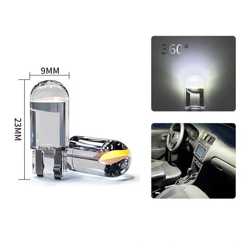 T10 LED Car Bulbs 2 Pieces Waterproof High Brightness Low Power for Auto Door Courtesy Parking Lights