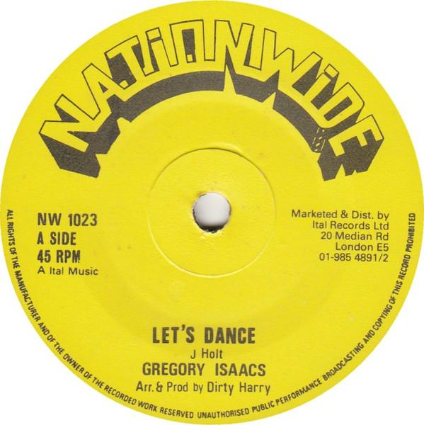 

7inch Record GREGORY ISAACS Lets Dance NW1023 Nationwide 1978 UK Reggae Ska Dub Used