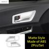 Car Inner Door Handle Bowl Panel Frame Decoration Cover Trim Carbon Fiber Style Accessories For Toyota Sienna XL40  - 2025