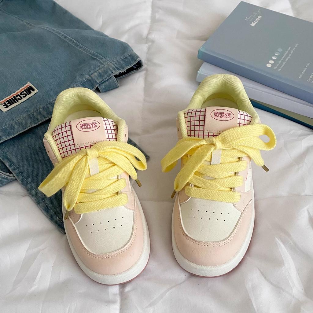 Fashion zapatillas de mujer 2025 Pink Chunky Platform Sneakers Women's Chic Casual Shoes Trendy Slip-On with Dress Comfortable Daily