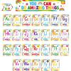 Gisgfim Colorful Alphabet Affirmations Bulletin Board Set Positive Alphabet Cutouts Motivational Pirational Poster ABC Charts Letters Poster for