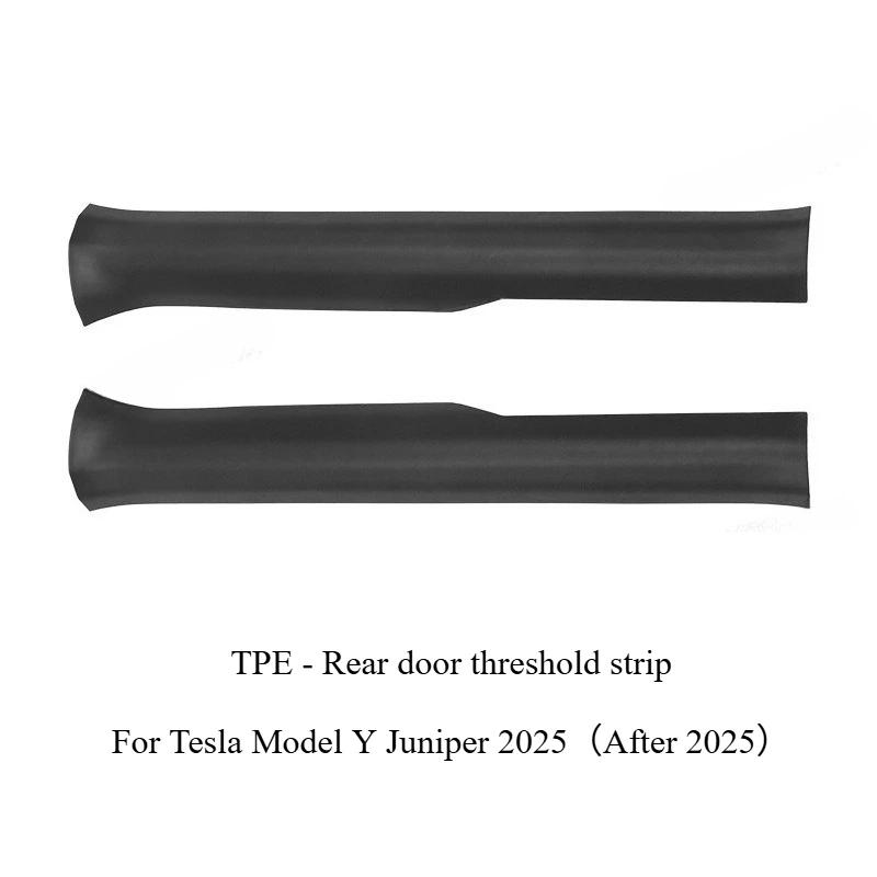 For Tesla Model Y Juniper 2025 Door Sill Strip Guard Car Decor Accessories Front Rear Door Threshold Anti-kick Pad Protector