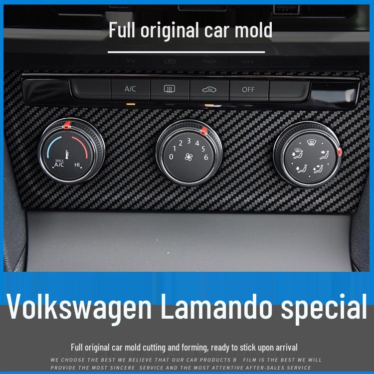 Carbon Fiber Interior Sticker for 2015-2021 Volkswagen Lamando, Free Replacement for Poor Application