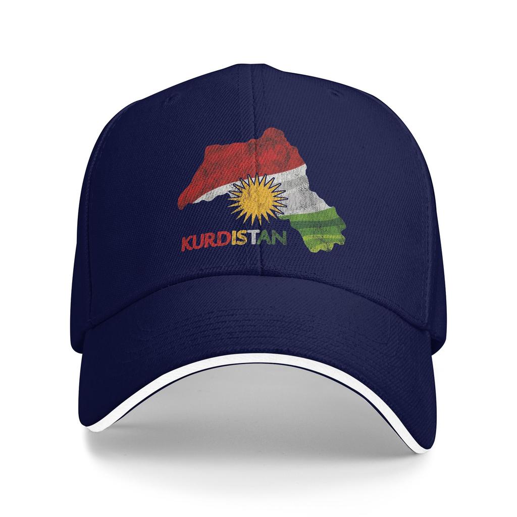 Unisex's Women's Flag Map of Kurdistan Outdoor Hat Spring  Sun Cap New Baseball Cap Fashion Sunscreen Hats