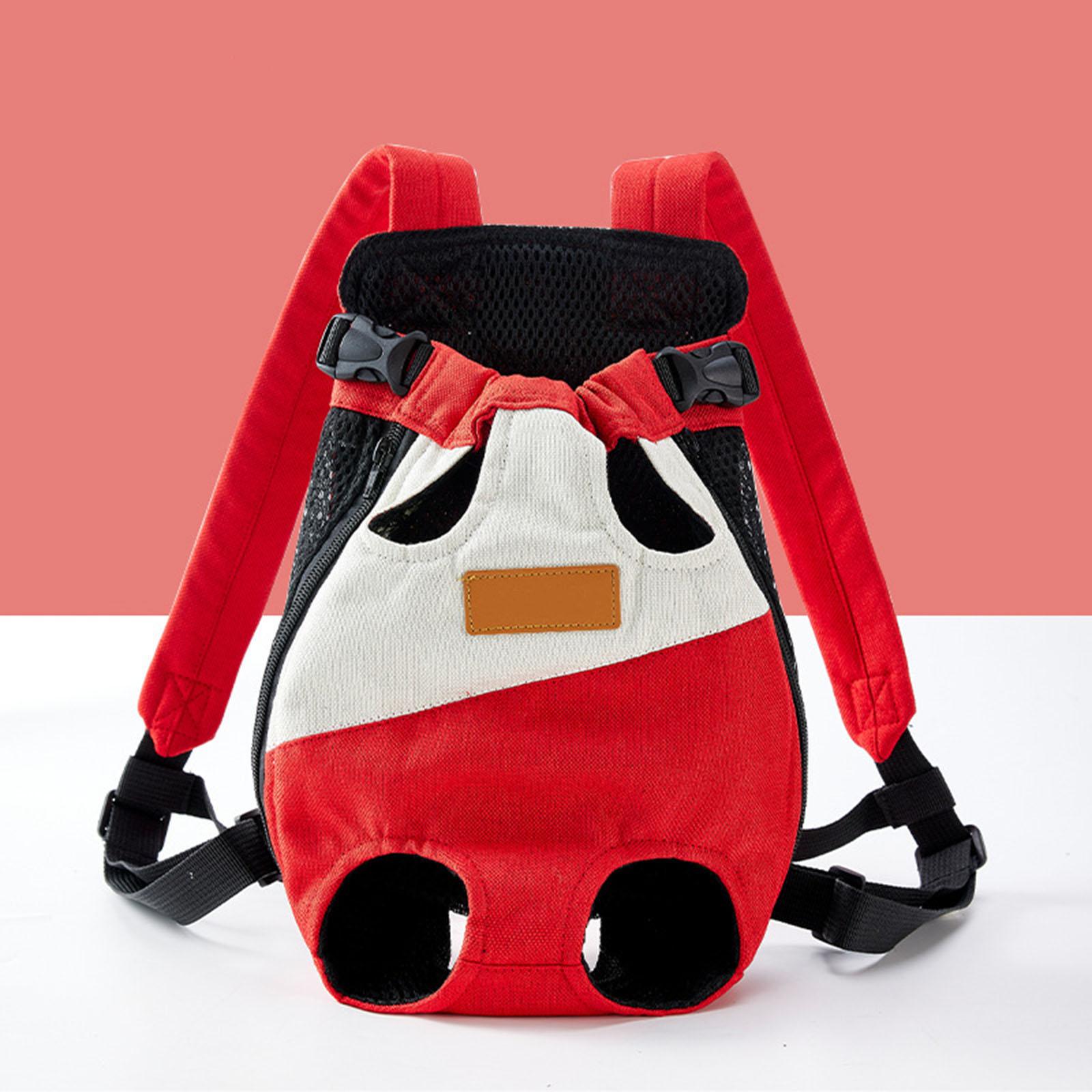 

Портативный рюкзак для питомца на грудь или на одно плечо для прогулок S красный