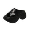 Fashion Versatile Thick-soled Temperament Cool Slippers Women's 2025 Spring Small Height Increase Lightweight One-word Sandals Explosion