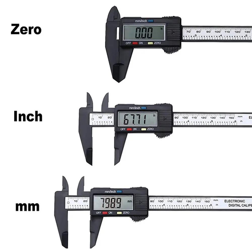 Digital Electronic Vernier Caliper 150mm Tattoo Eyebrow Ruler Measuring Tool 6 Inch LCD Microblading Micrometer Measurement Tool