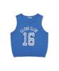 CLOVE [26Sm Clove] Logo Boucle Knit Vest (Blue)