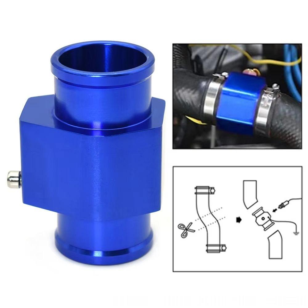 Aluminum Water Temp Sensor Engine Water Temp Gauge Hose Adapter Temp Joint Pipe  Universal Fitment