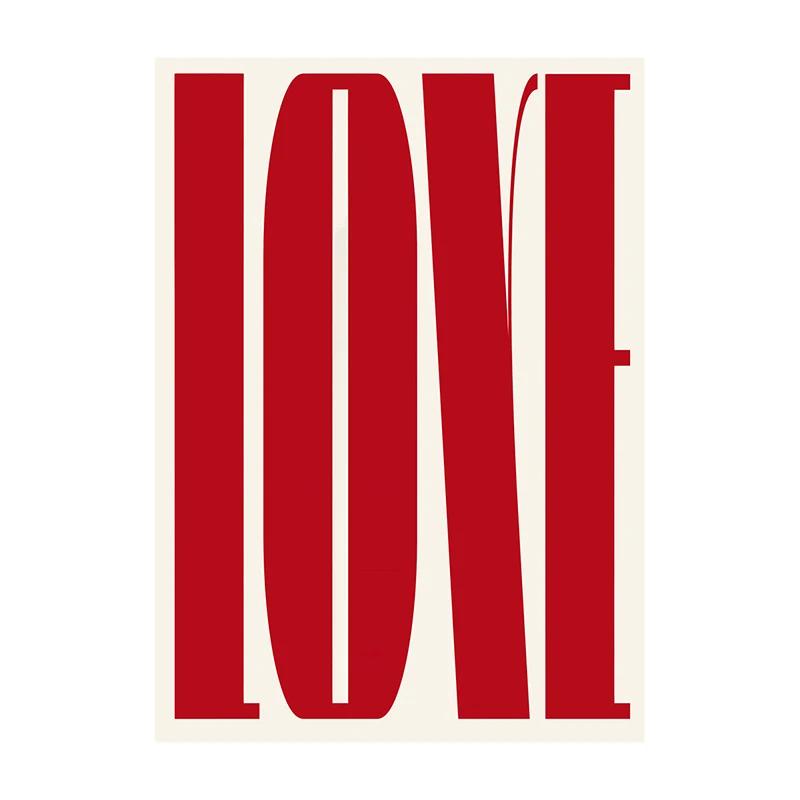 Trendy Art Posters Love Is Love Canvas Painting Bold Typography Print Desire Modern Wall Art Pictures for Room Home Decoration