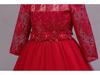 Long Sleeve Lace Princess Dress for Girls - Evening and Performance Wear