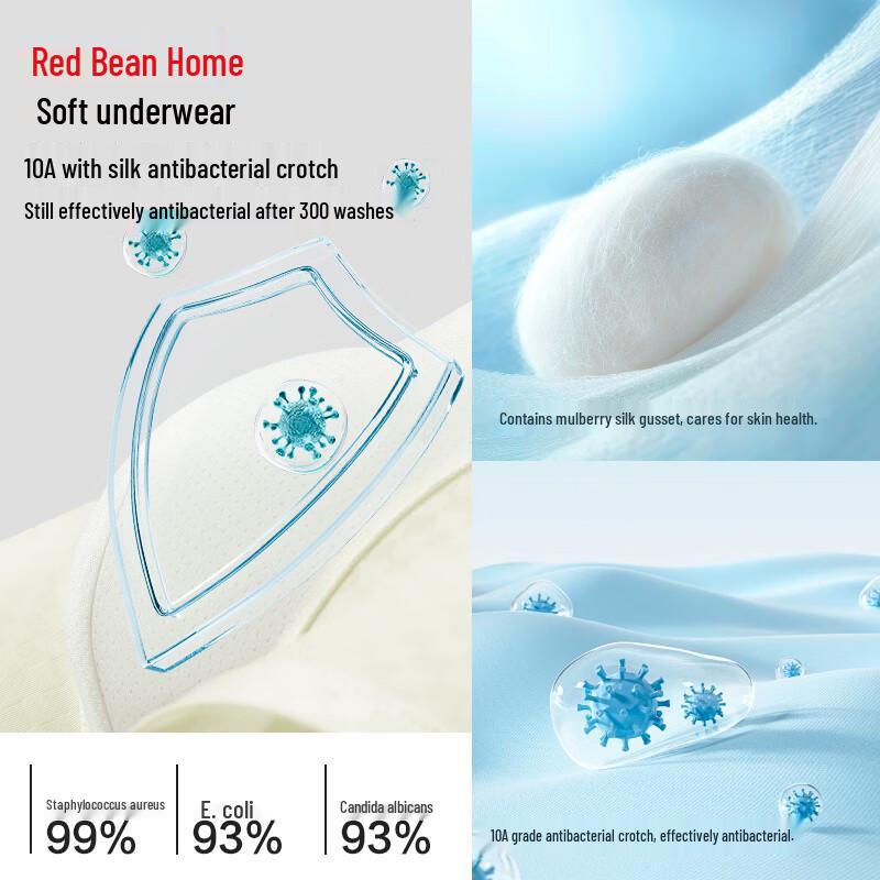 Hodohome Teen Boys' Ice Silk Antibacterial Boxer Briefs