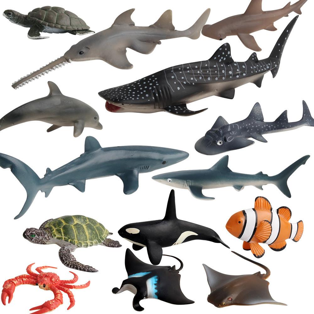 Simulated Shark Turtle Clownfish Crab Killer Whale Marine Animal Model Ornament For Aquarium Enthusiasts And Collectors
