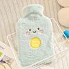 Classic Thickened Rubber Hot Water Bottle with Plush Cover for Warmth